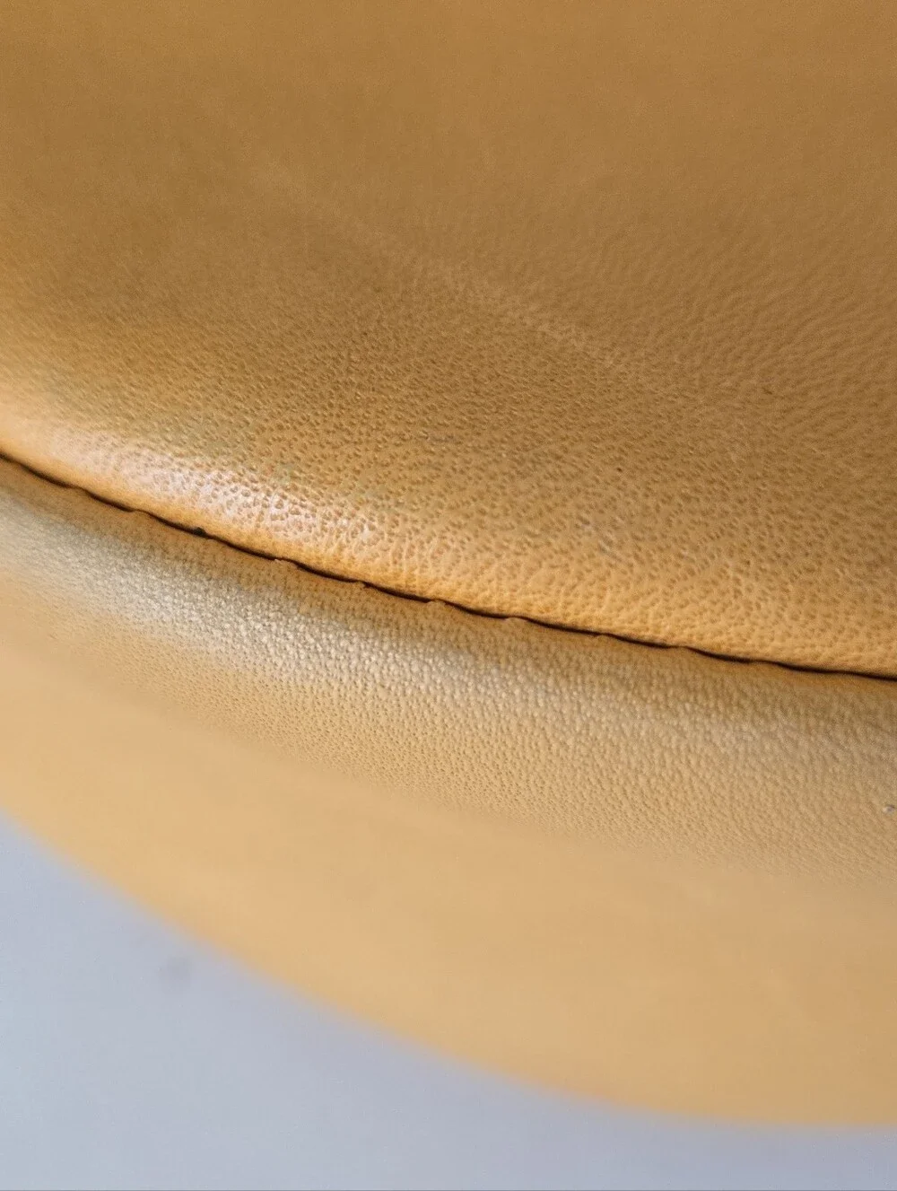 Portland Leather Round Crossbody in Yellow Tan 9”